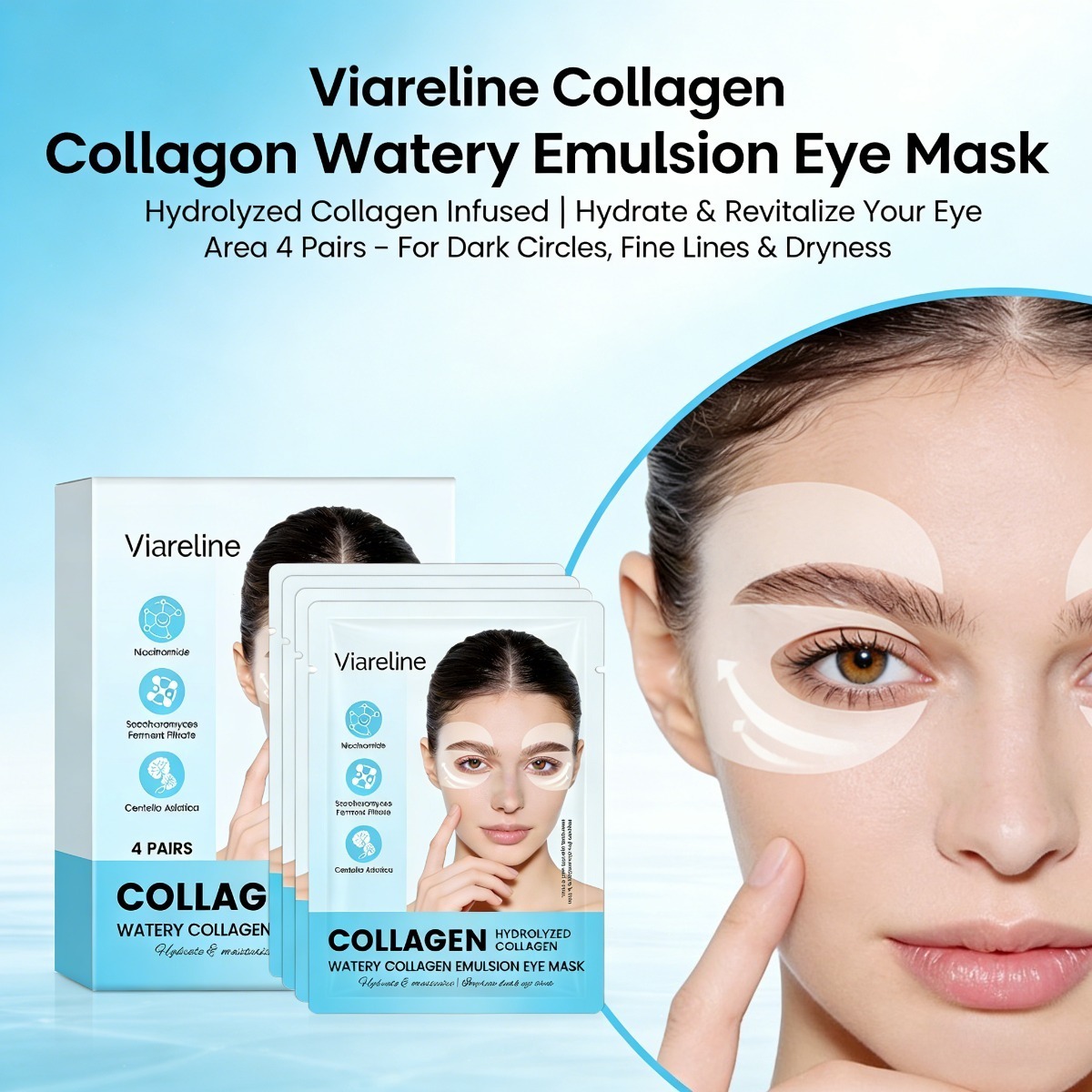 Sheet Mask Collagen - Patch Kolagen untuk Mata Mengurangi Garis