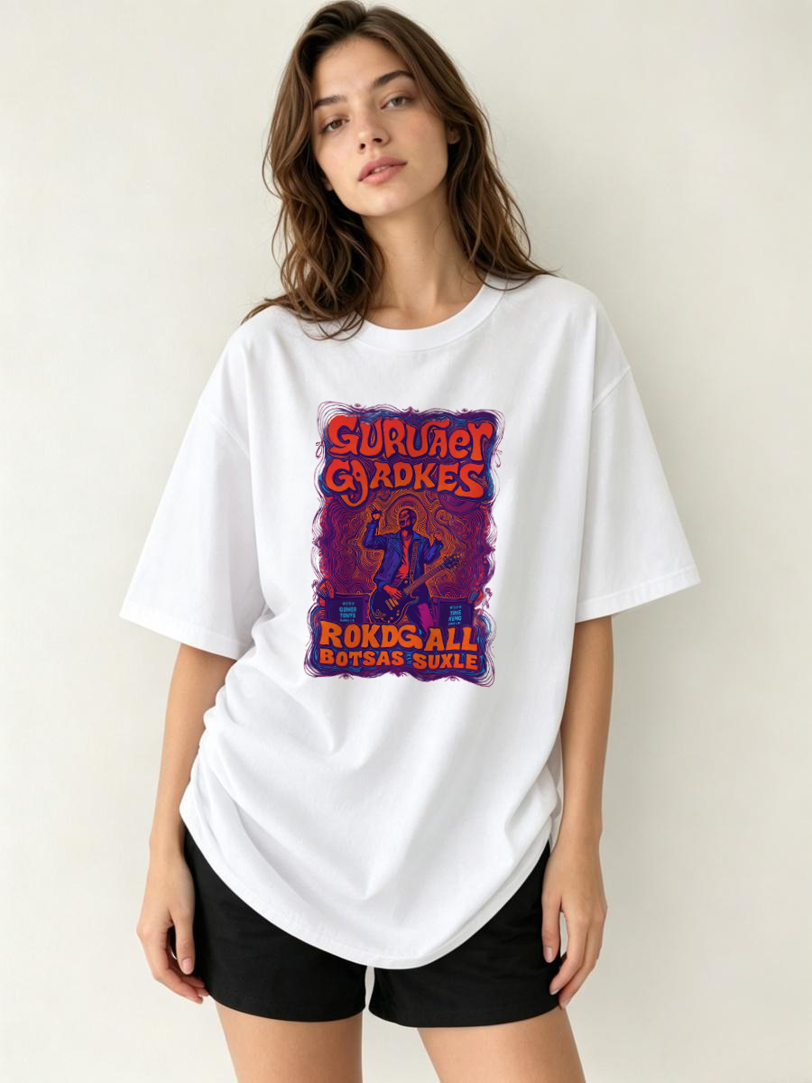 Lifestyle In Korean - Kaos Musim Panas Ringan Bernapas Basic