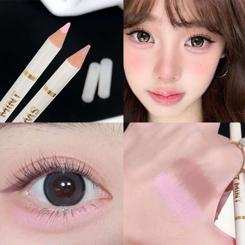 Lip Tint Korean - Pensil Pencerah Garis Bibir Double-Headed Multi-use