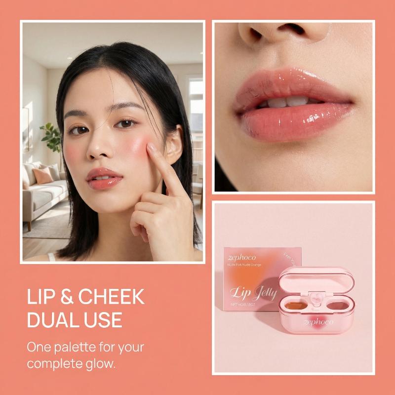Lip Gloss Jelly Dua Warna Taha - Lip Tint Korean ulasan dan harga
