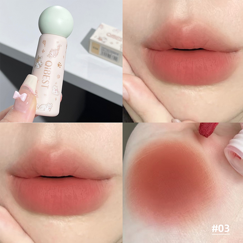 QIBEST Lipstik Cair Anti Lengk - Lip Tint Korean ulasan dan harga