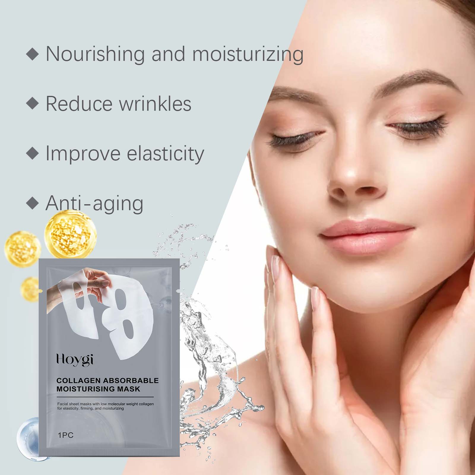 Masker Wajah Kolagen Patch Mel - Sheet Mask Collagen ulasan dan harga