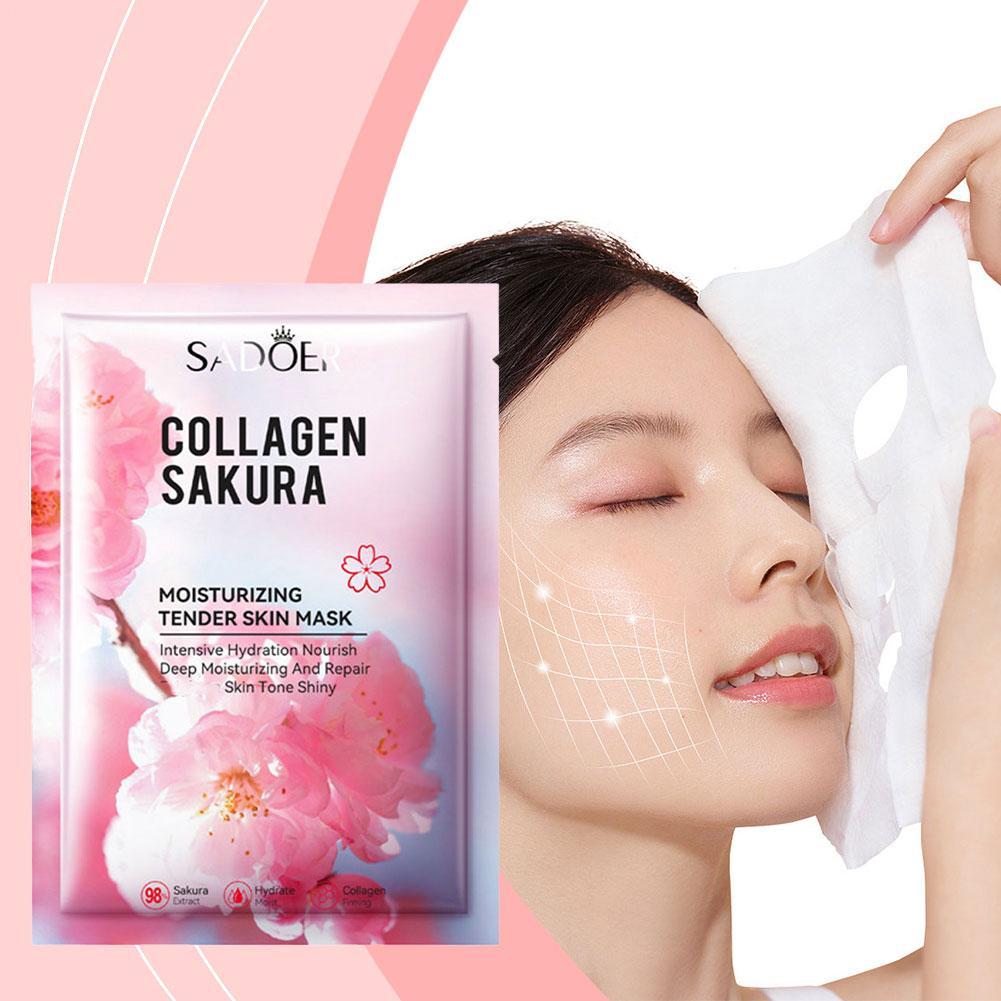 5Pcs Masker Wajah Kolagen Saku - Sheet Mask Collagen ulasan dan harga