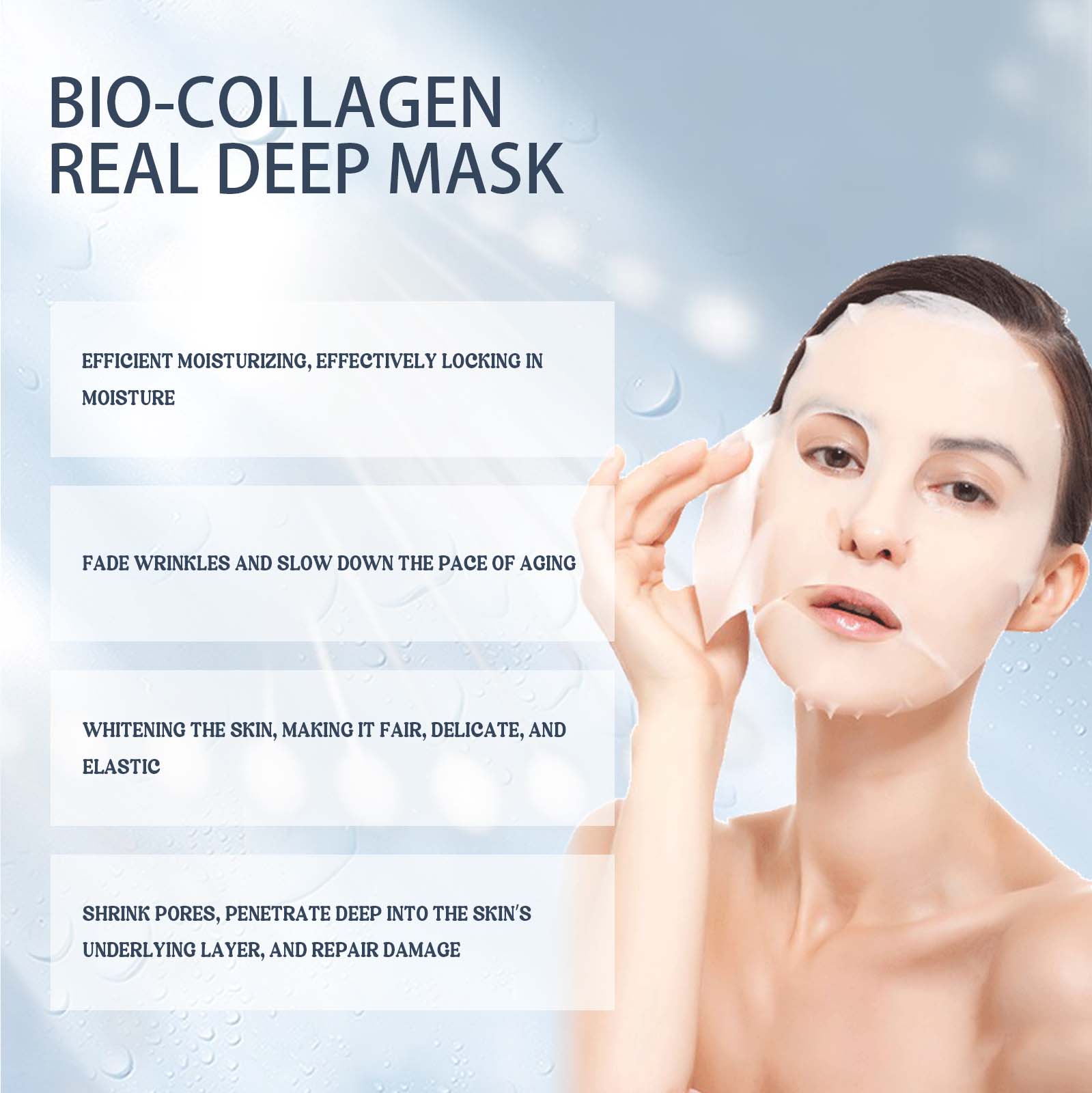 EELHOE masker wajah Bio Collag - Sheet Mask Collagen ulasan dan harga