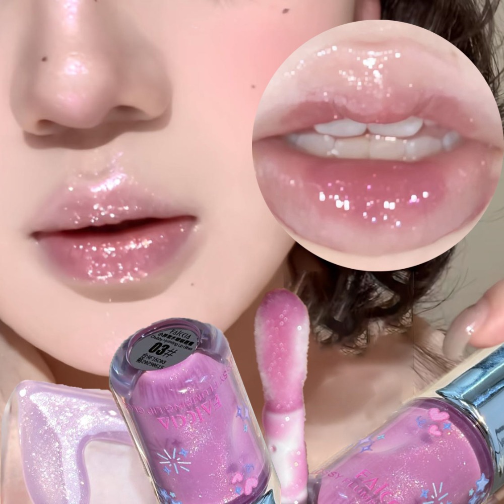 Baby Blue Sparkling Lip Gloss  - Lip Tint Korean ulasan dan harga
