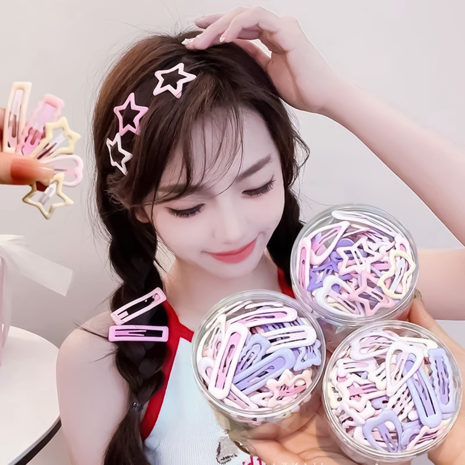 3 buah pin hiasan kepala gaya  - Lifestyle In Korean ulasan dan harga