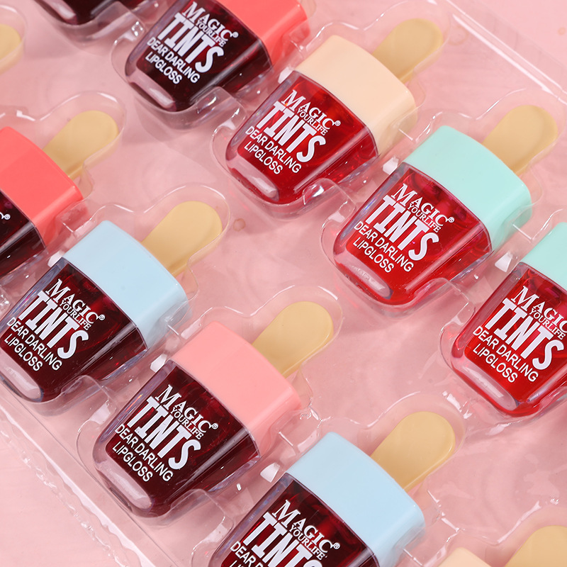 12 Buah Korea Lip Tint Es Krim - Lip Tint Korean ulasan dan harga