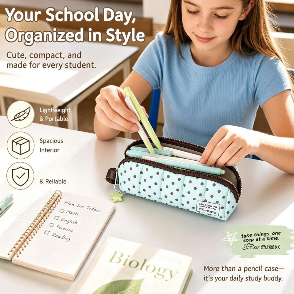 Tas Pena Kapasitas Besar Mint  - Korean Student Lifestyle ulasan dan harga